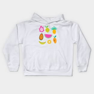 Exotic Tropical Fruits Kids Hoodie